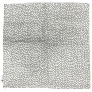 Abstract Gray White Polka Dot Indoor Outdoor Throw Pillow Cover Case Thick 17.5”